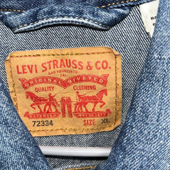 Men's Levi's Jean Jacket XL - Picture 7 of 10